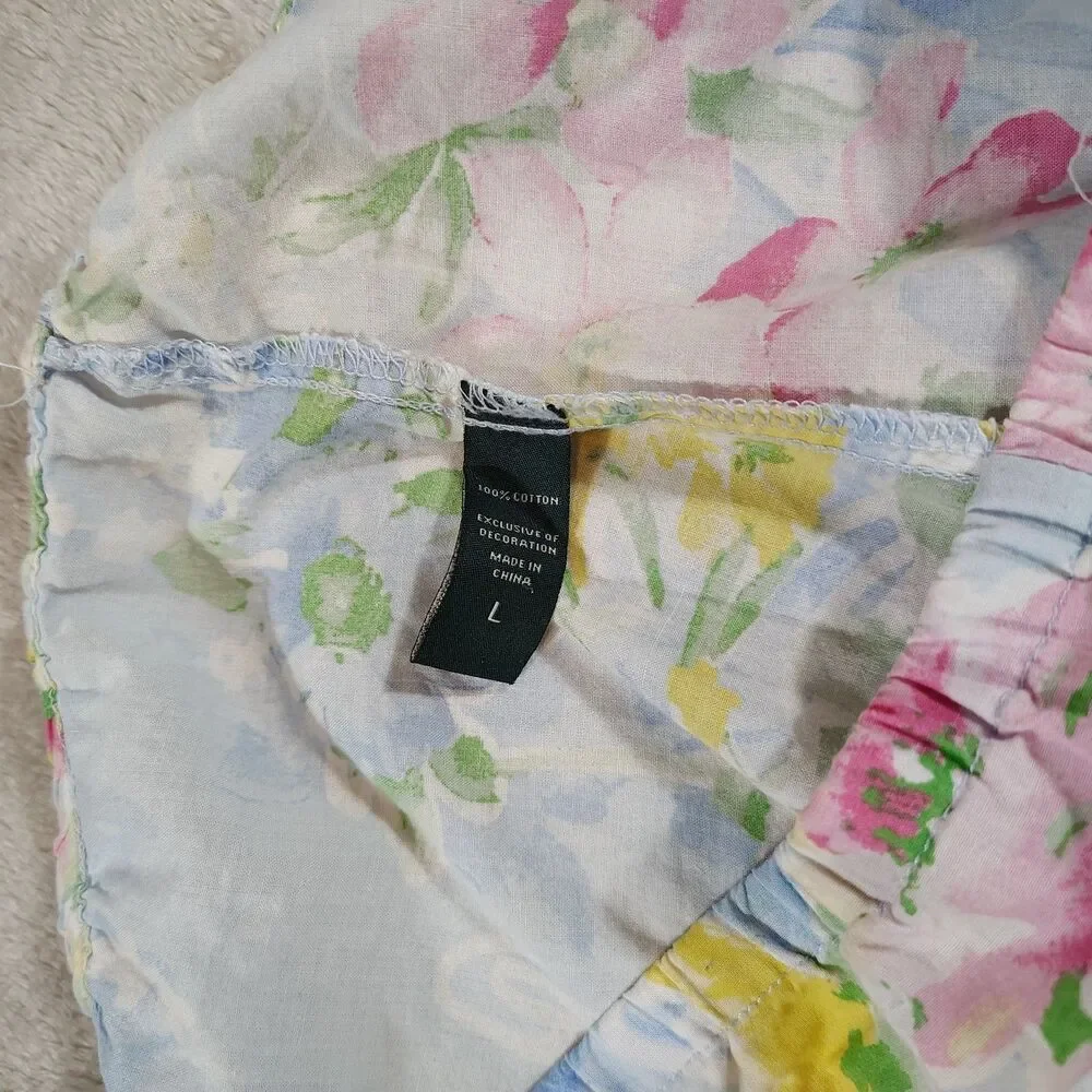 Lauren Ralph Lauren Floral Pajama Set Romantic Sleepwear XL L Cottagecore Soft - Picture 8 of 13